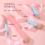 Makeup Brush Supplier - PRSZ01 Professional Private Label Nylon Hair 4 in 1