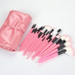 Makeup Brush Set Manufacturer - MB24A Professional 24 Pcs Plastic Handle Complete
