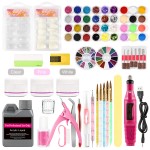 Nail Art Kit Supplier - NK01A Professional Set LED Lamp Acrylic Gel Drill