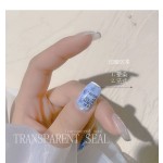 Nail Stamper Set Factory - NYZ01A French Transparent Silicone Jelly Stamper