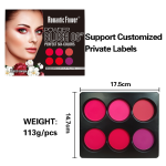 Blush Palette Manufacturer - Specially Designed 6-Color Natural Contour Makeup