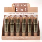 Concealer Stick Supplier - LCS01A1 MISS ROSE Waterproof Creamy Matte 6 Colors