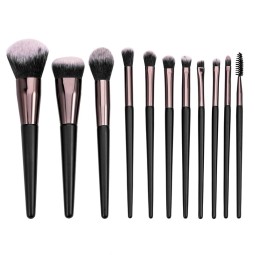 Makeup Brush Set Factory - BS11A Professional 11pcs Vegan Foundation Eye Shadow