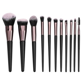 Makeup Brush Set Factory - BS11A Professional 11pcs Vegan Foundation Eye Shadow