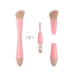 Makeup Brush Supplier - PRSZ01 Professional Private Label Nylon Hair 4 in 1