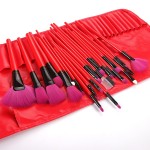 Makeup Brush Set Manufacturer - MB24A Professional 24 Pcs Plastic Handle Complete