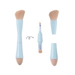 Makeup Brush Supplier - PRSZ01 Professional Private Label Nylon Hair 4 in 1