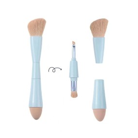 Makeup Brush Supplier - PRSZ01 Professional Private Label Nylon Hair 4 in 1