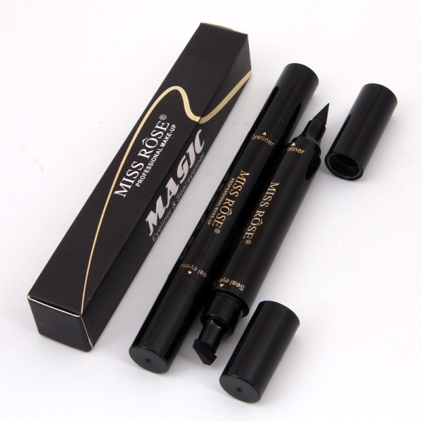 Eyeliner Pen Factory - YZB01B2 Miss Rose Waterproof Liquid 2 in 1 Stamp
