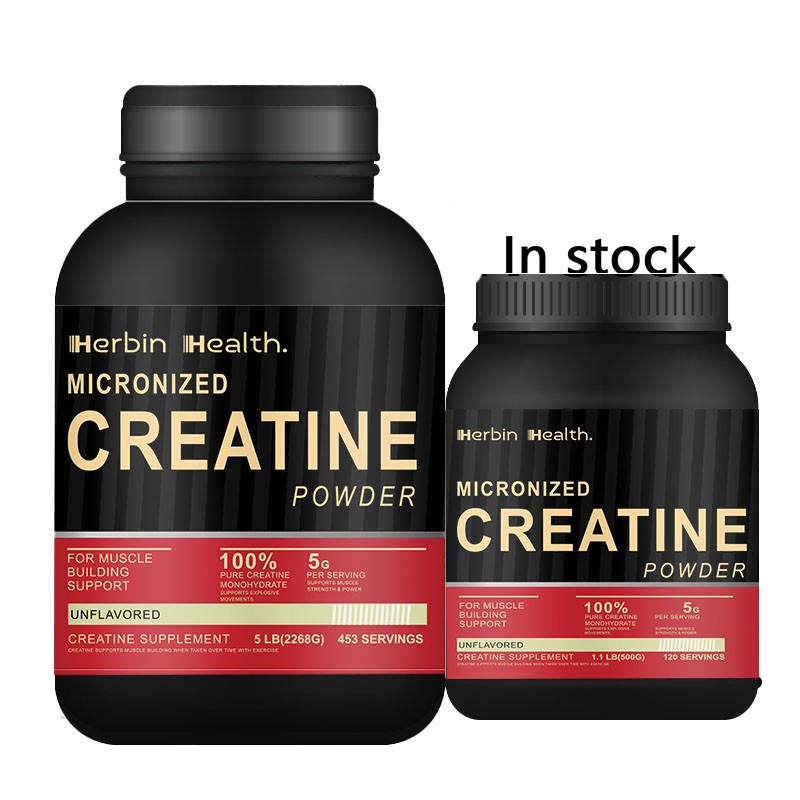 OEM Custom Creatine Monohydrate Powder High Quality Creatine Powder 600 Grams Unflavored Pure Creatine Monohydrate Powder