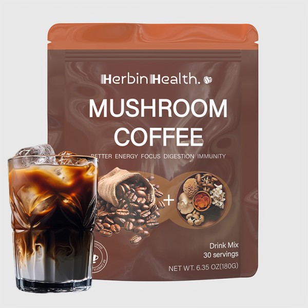 Wholesale Private Label Turkey Tail Lions Mane Powder Mushroom  Coffee Powder