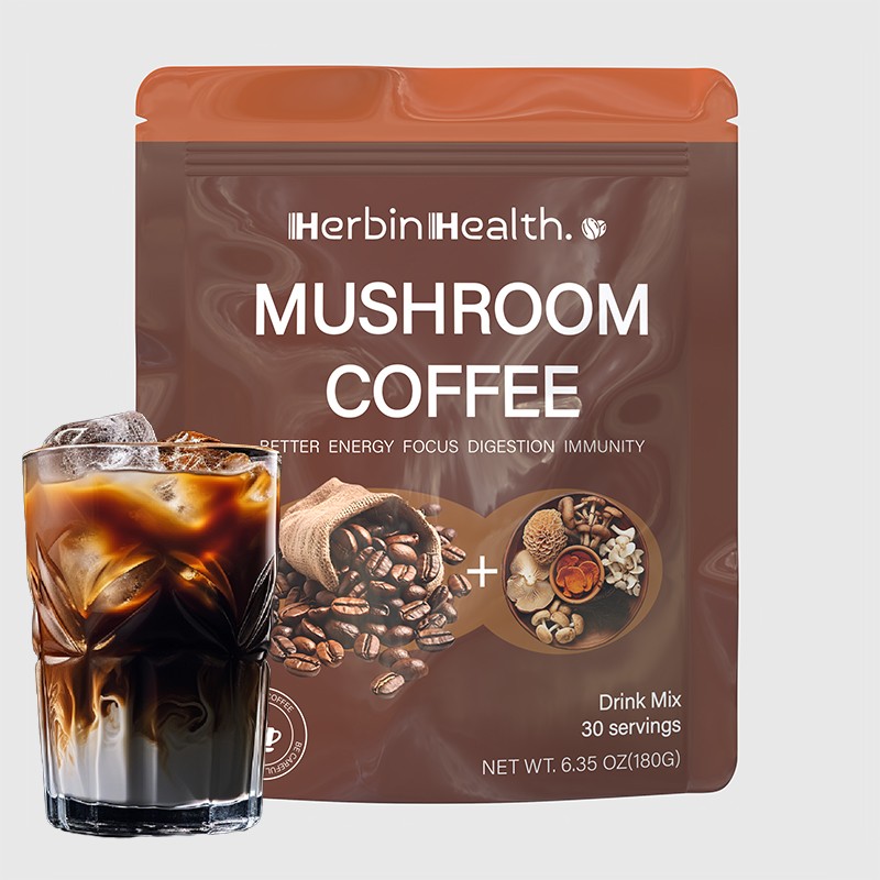 Wholesale Private Label Turkey Tail Lions Mane Powder Mushroom  Coffee Powder