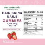 OEM Natural Hair Skin and Nails Collagen Gummies of Multivitamin Support Hydrate Hair Revitalize Skin and Nourish Nails