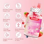 In Stock Wholesale Price Collagen Gummies Formulated to Support Hair Skin Nail Growth Vitanins Biotin Candy Ready to Ship