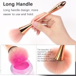 Dust Brush Supplier - Wholesale 6 Colors Nail Dust Brush Long Handle