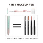 Makeup Pen Manufacturer - 4 In 1 Touch up 4-color Eyebrow Eyeliner Lip