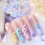 Nail Charms Manufacturer - 150pcs Mixed Gold Silver Steel 3D Acrylic