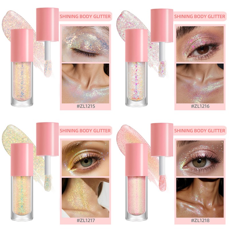 Pearl Eye Shadow Factory - 5 Color Pearl Shinning Body Liquid Shimmer