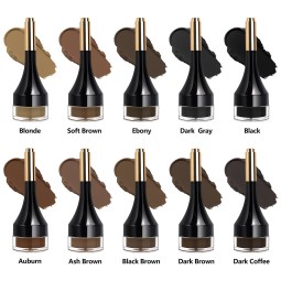 Eyebrow Tint Kit Manufacturer - 2 in 1 Eye Brow Tint Kit with Brush Natural