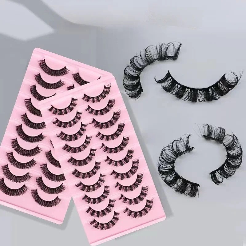 Faux Mink Lashes Manufacturer - 10Pairs Fluffy Lash Strips 3D Wholesale