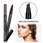Natural Eyebrow Pen Factory - Waterproof Four-claw Tints Makeup Four Colors