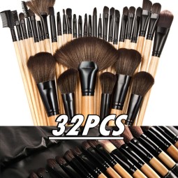 Makeup Brushes Supplier - Wholesale 32pcs Cosmetic Tool Kit With PU Bag