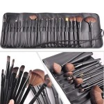 Travel Makeup Brushes Factory - 24pcs Plastic Handle Flat Bristle Eyelash