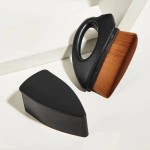 Foundation Brush Supplier - Portable Tan Synthetic Fiber Professional Brush