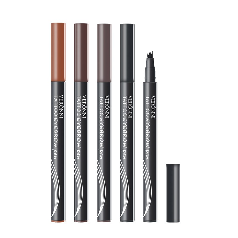 Microblading Pencil Factory - 4 Color Fork Tattoo Tips Waterproof Sketch