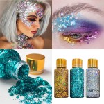 Eye Glitter Factory - 9 Colors Eye Glitter Hair Body Face Chunky Glitter