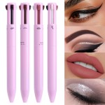 Multicolor Makeup Pen Supplier - 4-in-1 Multicolor Eyebrow Eyeliner Highlight