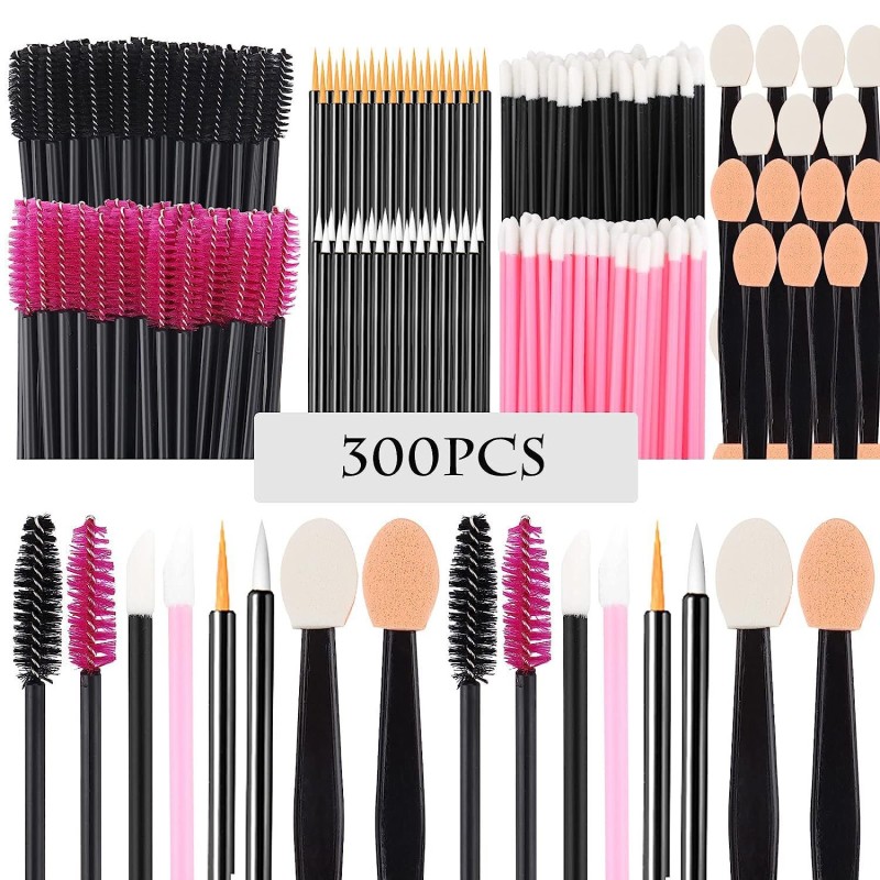Makeup Tool Kit Factory - 300pcs Eyeshadow Eyelash Mascara Brushes Set