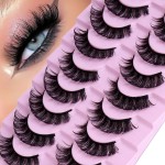 Faux Mink Lashes Manufacturer - 10Pairs Fluffy Lash Strips 3D Wholesale