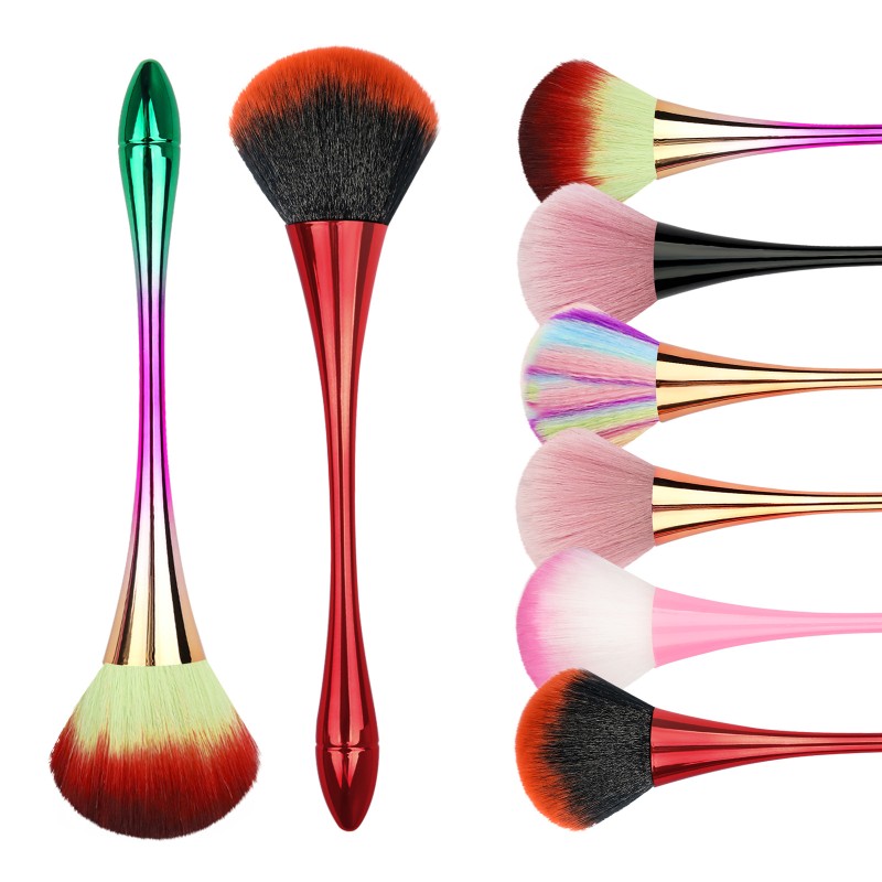 Dust Brush Supplier - Wholesale 6 Colors Nail Dust Brush Long Handle