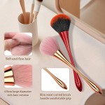 Nail Dust Brush Factory - 6 Color Long Handle Dust Powder Brush Tools