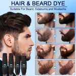 Beard Pencil Supplier - 2 in 1 Beard Pencil Filling with Brush for Men