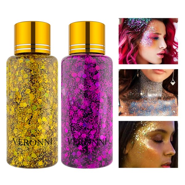 Eye Glitter Factory - 9 Colors Eye Glitter Hair Body Face Chunky Glitter