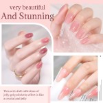 UV Gel Polish Manufacturer - Semi Permanent 6pcs Crystal Color Gel Set