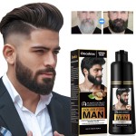 Hair Color Shampoo Manufacturer - 200ml Beard Dye Shampoo Cream for Men