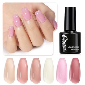 UV Gel Polish Manufacturer - Semi Permanent 6pcs Crystal Color Gel Set