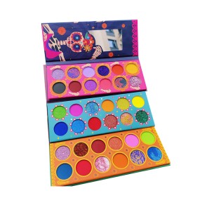 Eyeshadow Palette Supplier - Private Label 12 Color Magnetic Cartoon with Mirror