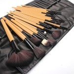 Travel Makeup Brushes Factory - 24pcs Plastic Handle Flat Bristle Eyelash