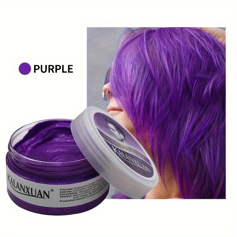 Hair Color Wax Manufacturer - Fashion Blue Purple Pink Grey Temporary