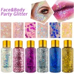Eye Glitter Factory - 9 Colors Eye Glitter Hair Body Face Chunky Glitter