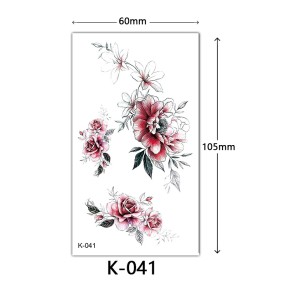 Temporary Tattoo Supplier - Non-toxic Waterproof Fake Herbal Tattoo Sticker