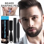 Beard Filler Pen Kit Supplier - VERONNI Waterproof Double-head Black with Brush