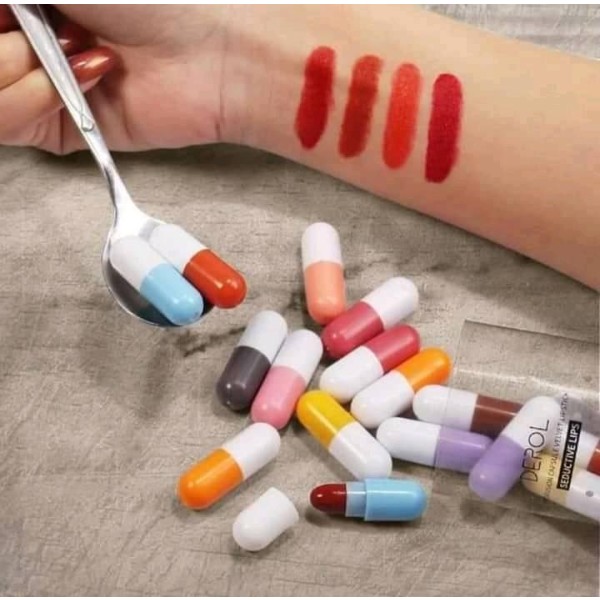 Lipstick Set Supplier - DEROL 16 Color Hot Selling Cute Capsule Velvet