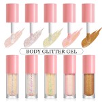 Pearl Eye Shadow Factory - 5 Color Pearl Shinning Body Liquid Shimmer