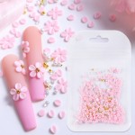 Nail Charms Manufacturer - 150pcs Mixed Gold Silver Steel 3D Acrylic