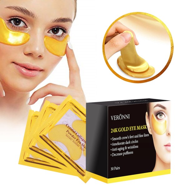 Eye Mask Factory - 30pcs/box Moisturizing 24K Gold Collagen Crystal